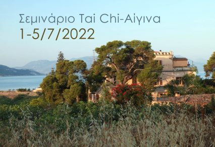 Τετραήμερο tai chi retreat στην Αίγινα απο Παρασκευή 1 έως Τρίτη πρωί 5 Ιουλίου 2022!